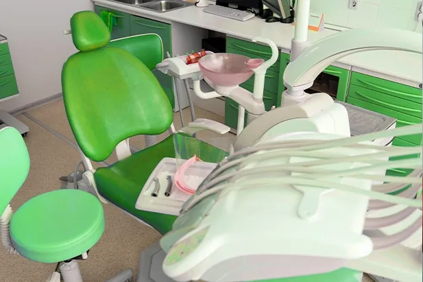 Modern dental treatment room at DentoCorrect Multan