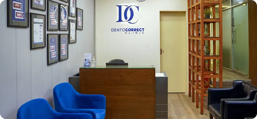 DentoCorrect clinic reception area